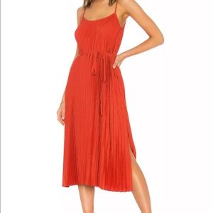 Vince Camino pleated cami dress in paprik in XS